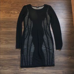 Express black sweater dress